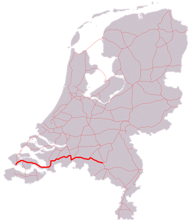 Bron: Kaart Gemeenten Noord-Brabant met snelwegen, SpotCompanion